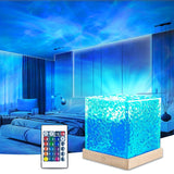 Northern Lights Cube Lamp – 16-Color Ocean Wave & Water Projector