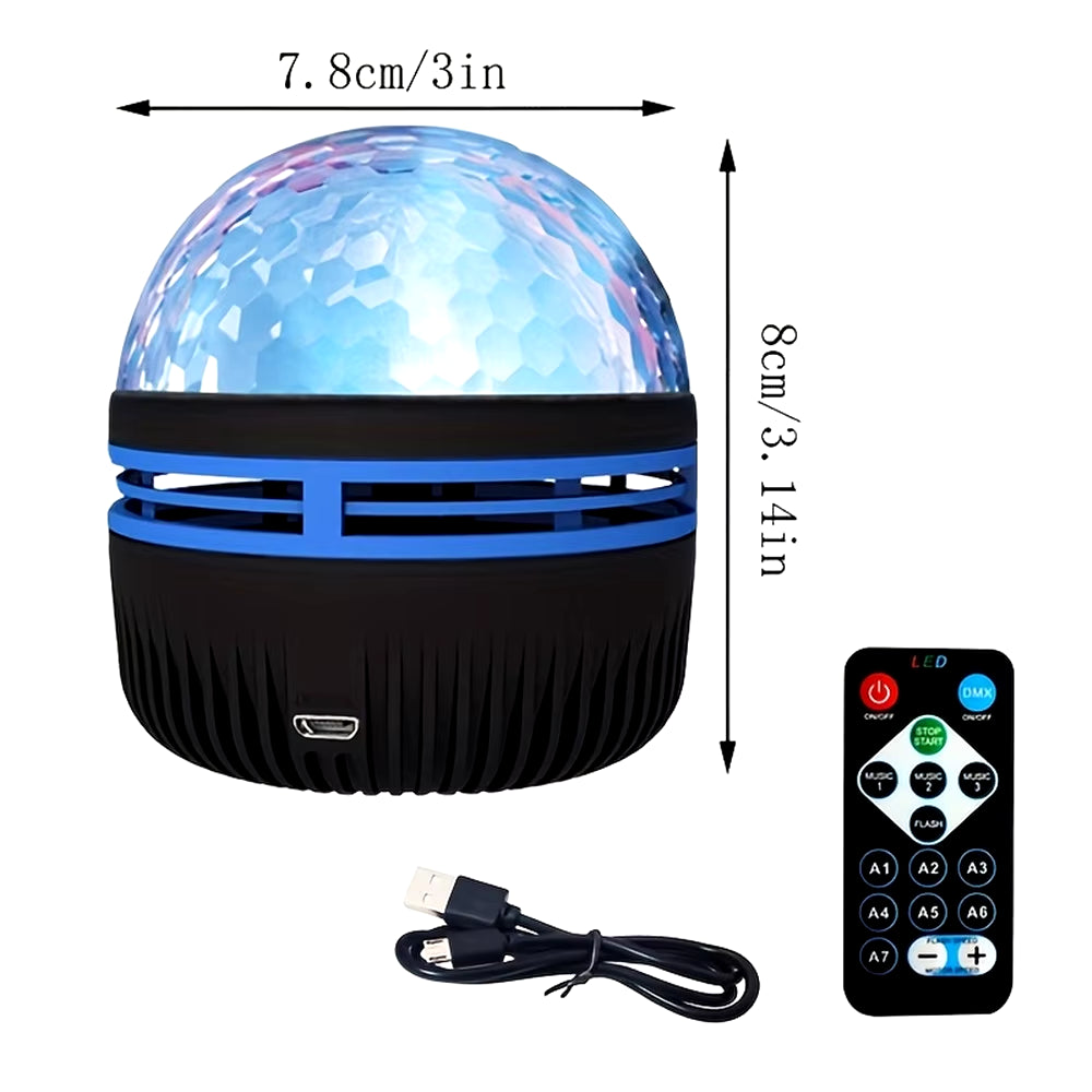 LED Starry Galaxy & Ocean Wave Projector – RGB Smart Lamp with Remote Control